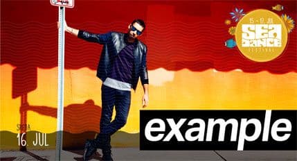 EXAMPLE na glavnoj bini Sea Dance festivala EXAMPLE na glavnoj bini Sea Dance festivala