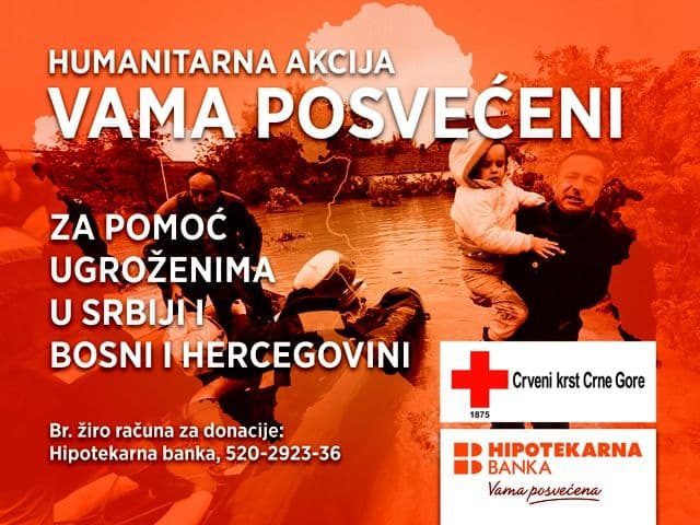 Humanitarna akcija Hipotekarne banke: Odrekli se provizija Humanitarna akcija Hipotekarne banke: Odrekli se provizija