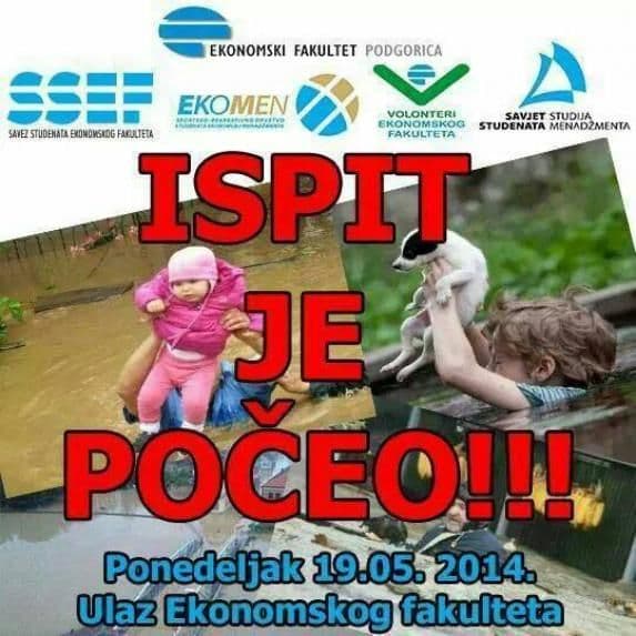 Crnogorski studenti i đaci prikupljaju pomoć za ugrožene Crnogorski studenti i đaci prikupljaju pomoć za ugrožene