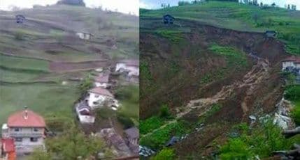 Jezivi prizori (VIDEO): Zemlja guta kuće u Šerićima Jezivi prizori (VIDEO): Zemlja guta kuće u Šerićima