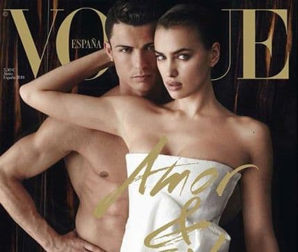 Kristijano Ronaldo i Irina Šajk na naslovnici Voga Kristijano Ronaldo i Irina Šajk na naslovnici Voga