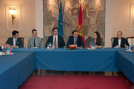 Krivokapić sa članovima Radne grupe za proširenje u Savjetu EU Krivokapić sa članovima Radne grupe za proširenje u Savjetu EU