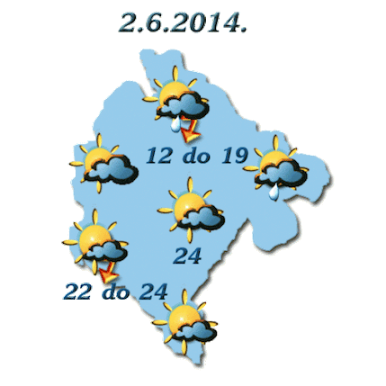 U ponedjeljak moguća kiša, temperatura do 24 stepena U ponedjeljak moguća kiša, temperatura do 24 stepena