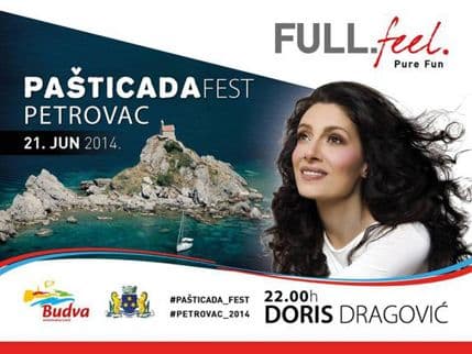 PAŠTICADA FEST: Koncert Doris Dragović u Petrovcu 21. juna PAŠTICADA FEST: Koncert Doris Dragović u Petrovcu 21. juna