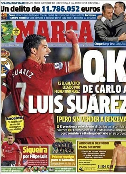 Ako hoće Anćeloti, Suarez stiže u Madrid! Ako hoće Anćeloti, Suarez stiže u Madrid!