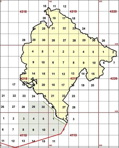 Blokovi za dodjelu ugovora za istraživanje nafte Blokovi za dodjelu ugovora za istraživanje nafte