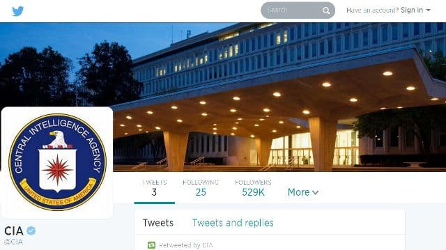 CIA objavila prvi zvanični tvit CIA objavila prvi zvanični tvit
