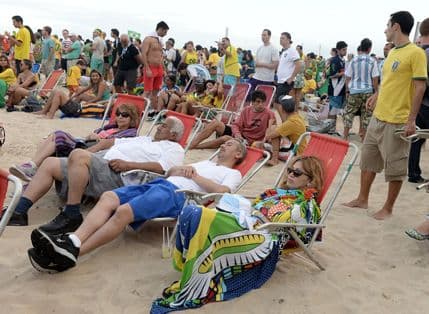 FOTO: Kopakabana u bojama fudbala FOTO: Kopakabana u bojama fudbala