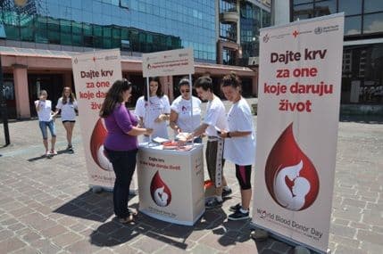 CKCG: Obilježen Svjetski dan dobrovoljnih davalaca krvi CKCG: Obilježen Svjetski dan dobrovoljnih davalaca krvi