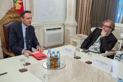 Krivokapić primio grupu novinara iz EU Krivokapić primio grupu novinara iz EU