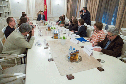 Krivokapić primio grupu novinara iz EU Krivokapić primio grupu novinara iz EU