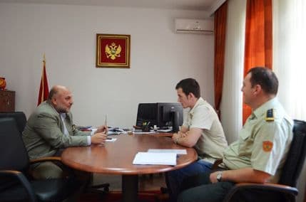 Šarkić primio kadeta pred njegovo školovanje u SAD Šarkić primio kadeta pred njegovo školovanje u SAD