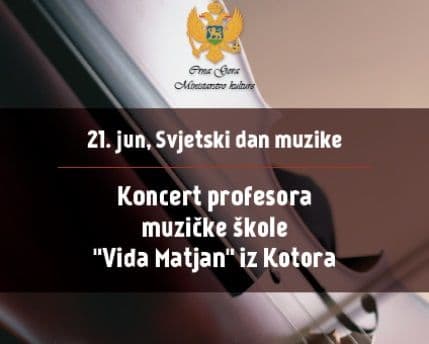Koncert profesora kotorske Muzičke škole na Cetinju za Dan muzike Koncert profesora kotorske Muzičke škole na Cetinju za Dan muzike