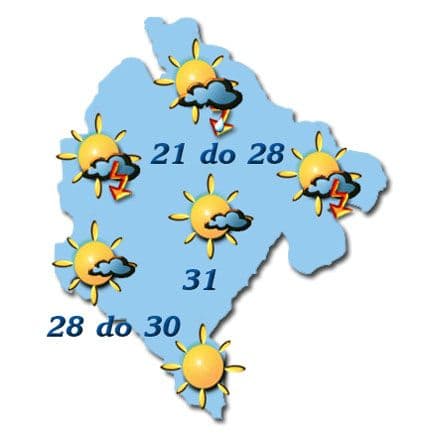 Sjutra pretežno sunčano i toplo Sjutra pretežno sunčano i toplo