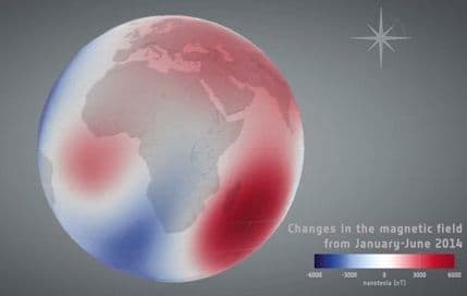 VIDEO: Kako se promijenilo Zemljino magnetno polje u samo pola godine VIDEO: Kako se promijenilo Zemljino magnetno polje u samo pola godine