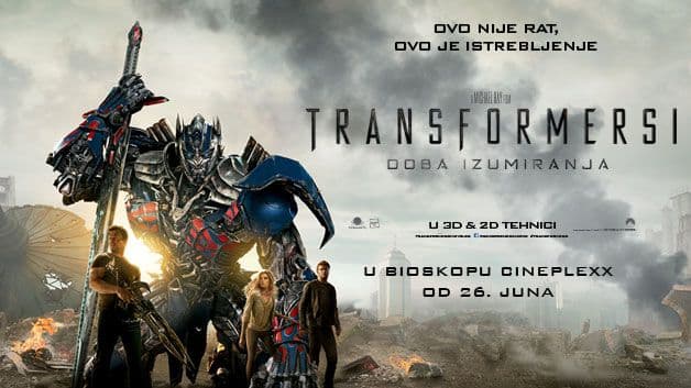 CINEPLEXX: Na repertoaru „Transformersi: Doba izumiranja“ CINEPLEXX: Na repertoaru „Transformersi: Doba izumiranja“
