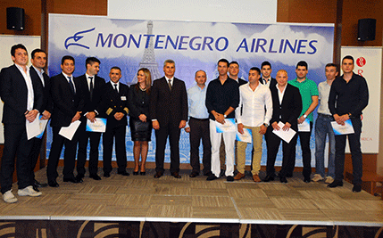 Montenegroerlajnz primio na školovanje 13 budućih kopilota Montenegroerlajnz primio na školovanje 13 budućih kopilota