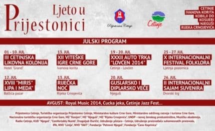 "Ljeto u Prijestonici" počinje 1. jula "Ljeto u Prijestonici" počinje 1. jula
