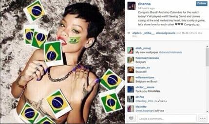 RIANA: Gola podrška Brazilu RIANA: Gola podrška Brazilu