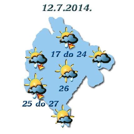 Za dane praznika svježije, povremeno sa kišom Za dane praznika svježije, povremeno sa kišom