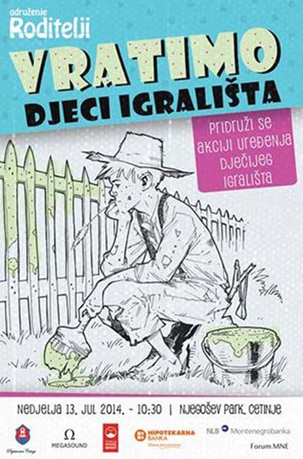 U nedjelju se na Cetinju otvara novo dječije igralište U nedjelju se na Cetinju otvara novo dječije igralište