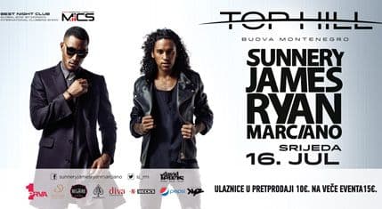 Ljiljani i Mariji po dvije ulaznice za nastup Saneri Džejmsa i Rajana Marćana! Ljiljani i Mariji po dvije ulaznice za nastup Saneri Džejmsa i Rajana Marćana!