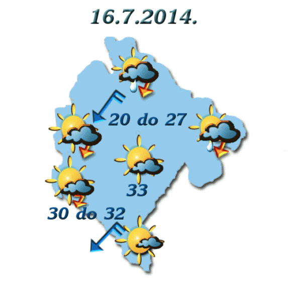 Danas do 33 stepena Danas do 33 stepena