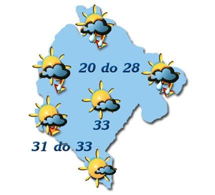 Danas do 33 stepena Danas do 33 stepena