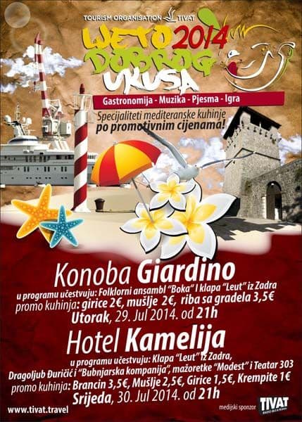 "Ljeto dobrog ukusa" u Tivtu se nastavlja "Ljeto dobrog ukusa" u Tivtu se nastavlja