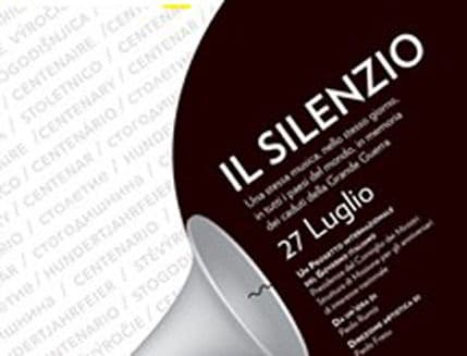 "Tišina" za obilježavanje stogodišnjice Prvog svjetskog rata "Tišina" za obilježavanje stogodišnjice Prvog svjetskog rata
