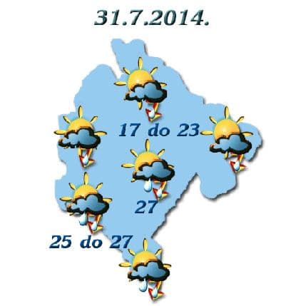 Sjutra oblačno i kišovito Sjutra oblačno i kišovito