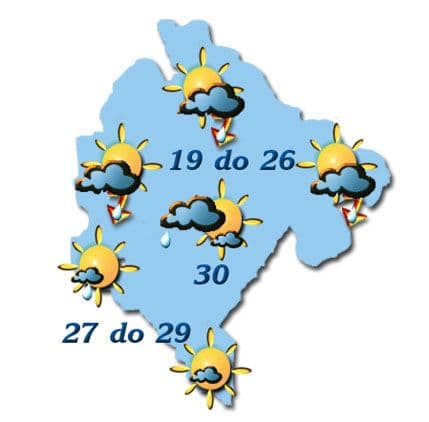 Sjutra promjenljivo, do 30 stepeni Sjutra promjenljivo, do 30 stepeni
