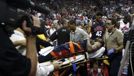 VIDEO: Pol Džordž slomio nogu, ne ide na Mundobasket! VIDEO: Pol Džordž slomio nogu, ne ide na Mundobasket!