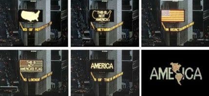 "Ovo nije Amerika" na Tajms Skveru "Ovo nije Amerika" na Tajms Skveru