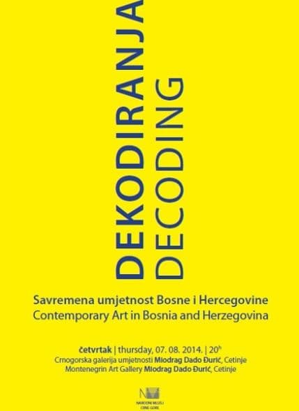 "Dekodiranje" umjetnika iz BiH u Narodnom muzeju "Dekodiranje" umjetnika iz BiH u Narodnom muzeju