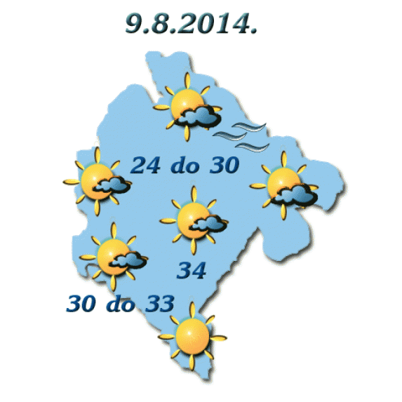 Kreću tropske temperature, danas do 34 stepena Kreću tropske temperature, danas do 34 stepena