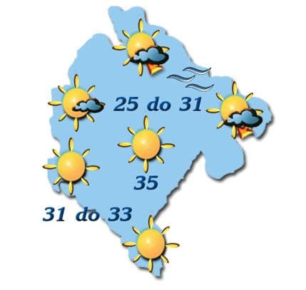 I sjutra pretežno sunčano, do 35 stepeni I sjutra pretežno sunčano, do 35 stepeni