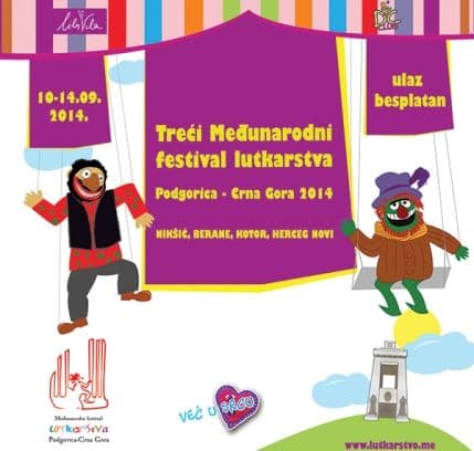 Treći međunarodni festival lutkarstva od 10. do 14 septembra u pet gradova Treći međunarodni festival lutkarstva od 10. do 14 septembra u pet gradova