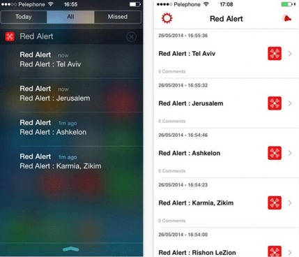 Aplikacija na smartfonu zvoni za uzbunu od napada Hamasa Aplikacija na smartfonu zvoni za uzbunu od napada Hamasa