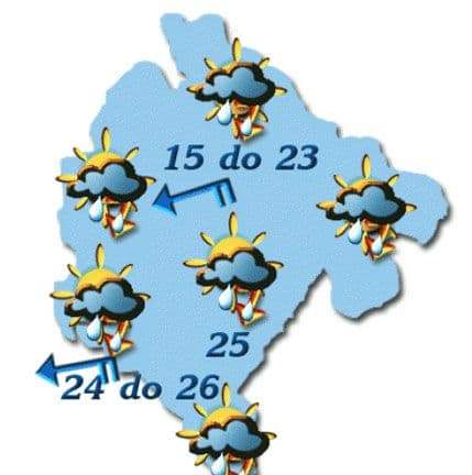 I sjutra kiša, temperatura do 26 stepeni I sjutra kiša, temperatura do 26 stepeni