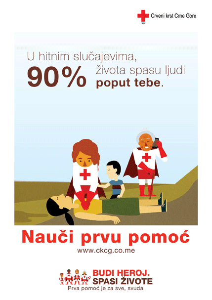 Crveni krst Crne Gore u subotu obilježava Svjetski dan prve pomoći Crveni krst Crne Gore u subotu obilježava Svjetski dan prve pomoći
