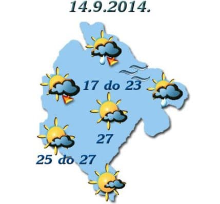 Danas nestabilno, do 27 stepeni Danas nestabilno, do 27 stepeni