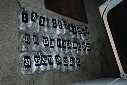 Zaplijenjeno oko 16 kilograma skanka Zaplijenjeno oko 16 kilograma skanka