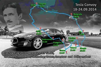 Danas Tesla Convoy 2014 prolazi kroz Podgoricu