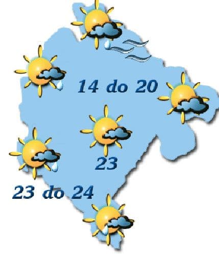ZHMSCG: I sjutra sunčano, do 23 stepena ZHMSCG: I sjutra sunčano, do 23 stepena