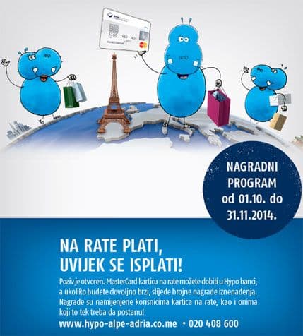 Nagrade za nove i postojeće korisnike Master kartica Hypo banke Nagrade za nove i postojeće korisnike Master kartica Hypo banke