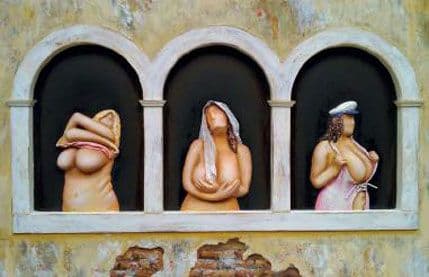 Mediteran i žene na slikama Belog Prijića u Tivtu Mediteran i žene na slikama Belog Prijića u Tivtu