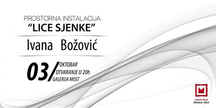 Ivana Božović sjutra izlaže u galeriji “Most” Ivana Božović sjutra izlaže u galeriji “Most”