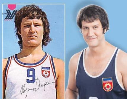 Kapičić u ulozi svog oca Dragana, košarkaša zlatne reprezentacije Kapičić u ulozi svog oca Dragana, košarkaša zlatne reprezentacije