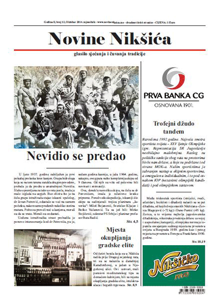 Izašao novi broj “Novina Nikšića” Izašao novi broj “Novina Nikšića”